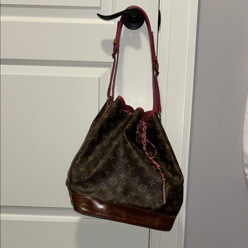 Louis Vuitton Vintage Noe GM Brown and Pink Women's Bag